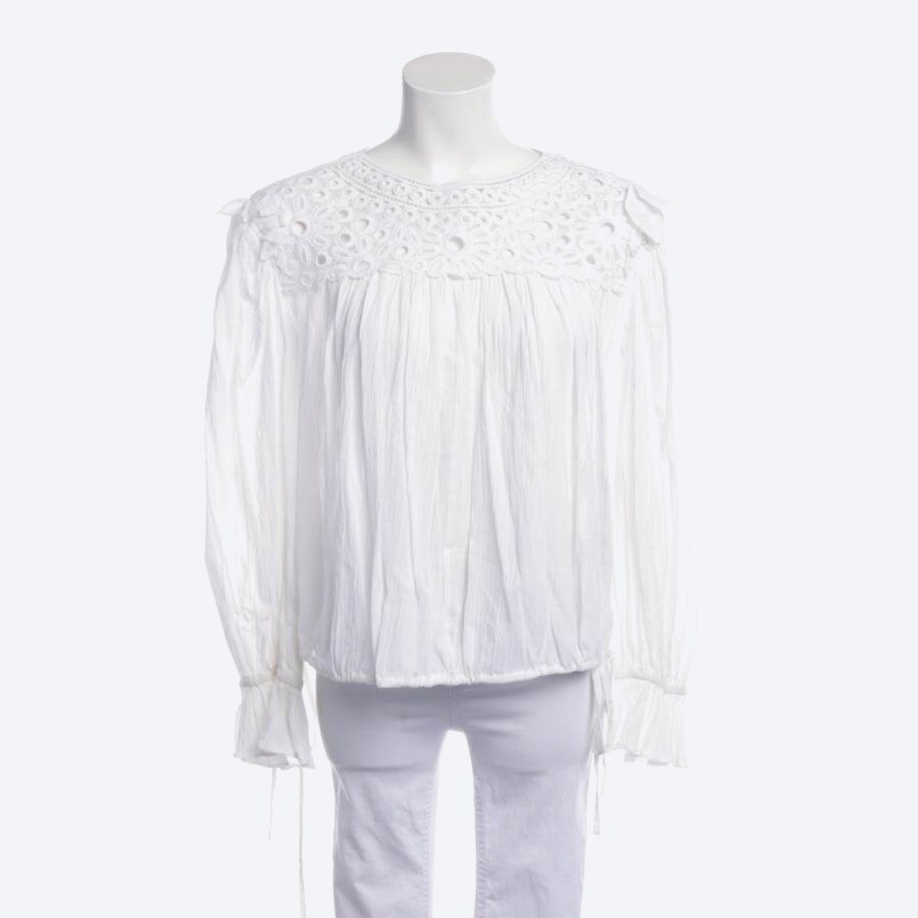 Image 1 of Shirt Blouse in 38 in color White | Vite EnVogue