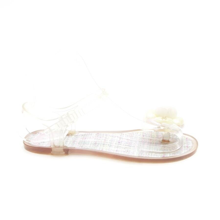 Chanel clear store jelly sandals