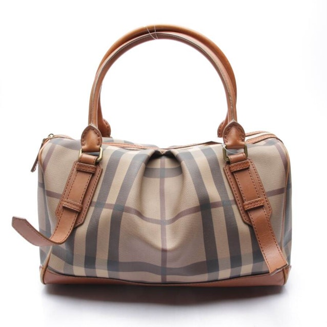 Burberry Beige/Brown Nova Check Canvas and Leather Small Hepburn Satchel  Burberry