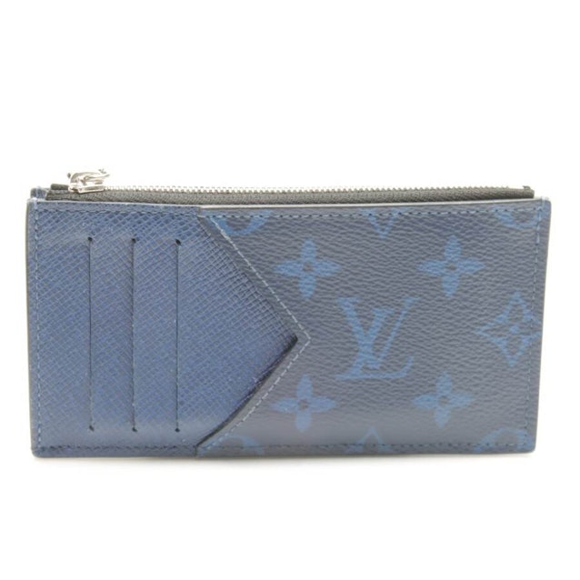 Louis Vuitton Coin Card Holder Blue Monogram, Luxury, Bags