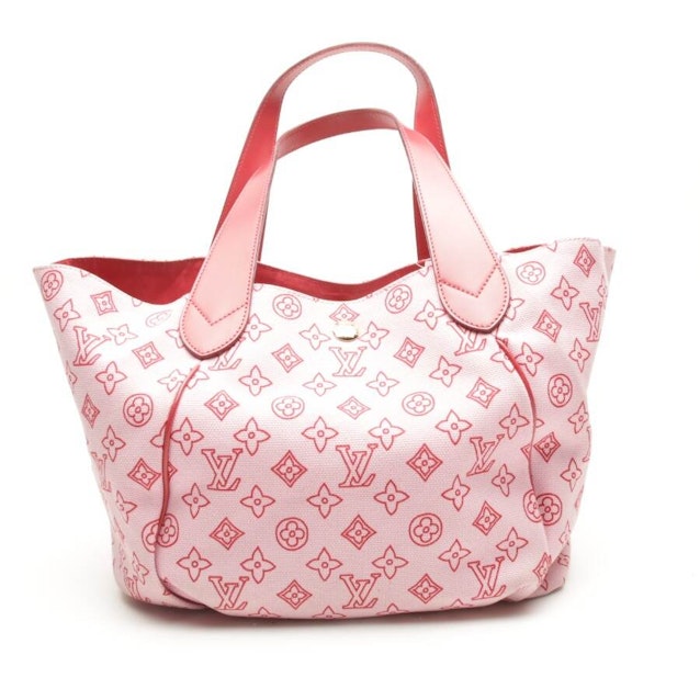 Louis Vuitton Pattern Print, Pink Monogram Cabas Ipanema GM w/ Pouch