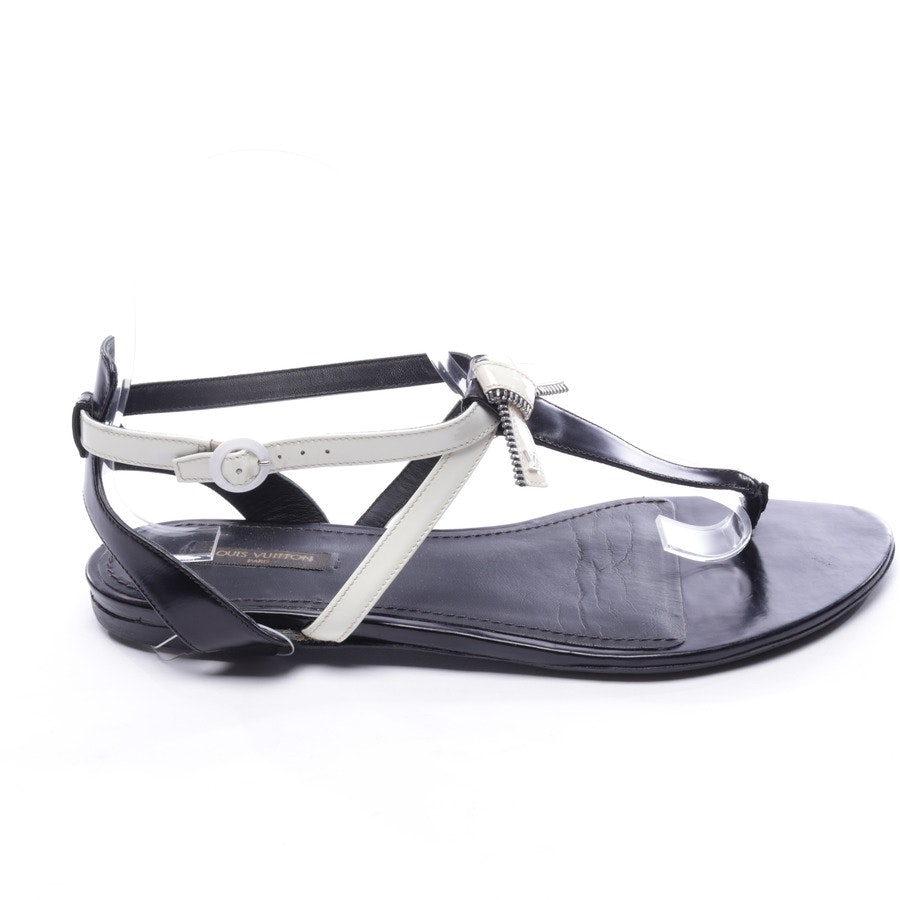 flat sandals from Louis Vuitton in cream white and black size D 39,5