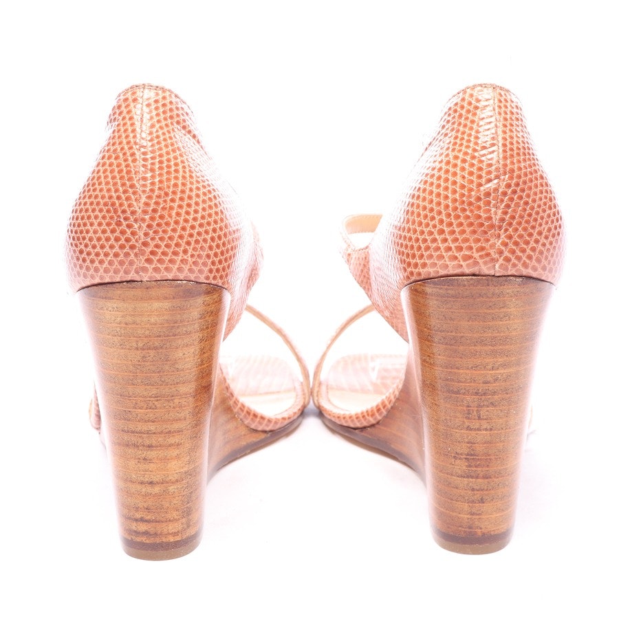 heeled sandals from Hermès in beige brown size EUR 36