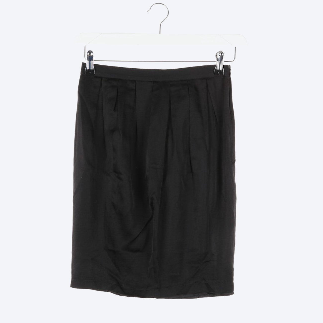 Image 1 of Silk Skirt in 38 in color Black | Vite EnVogue