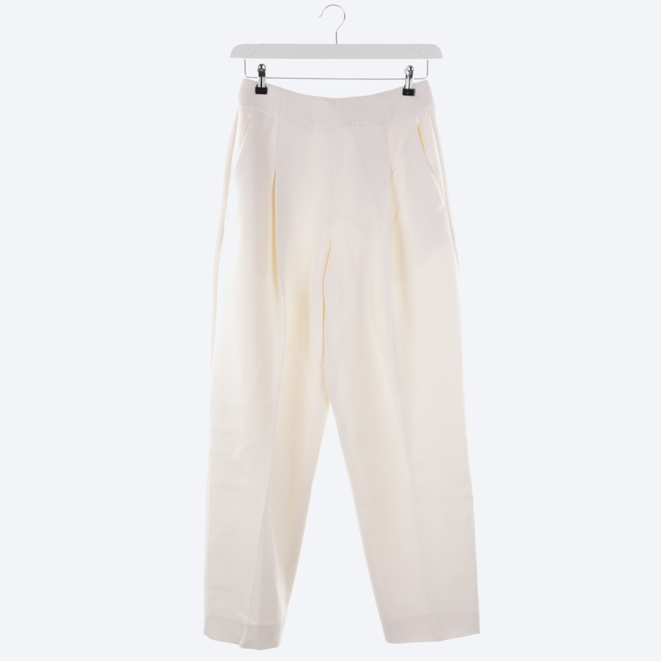 Image 1 of Trousers in 34 in color White | Vite EnVogue