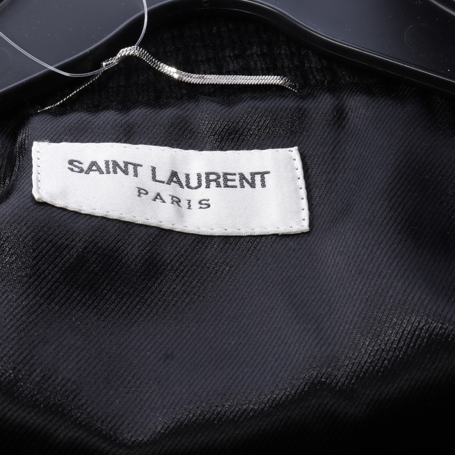 leather jacket from Saint Laurent in black and gold size 46 - new