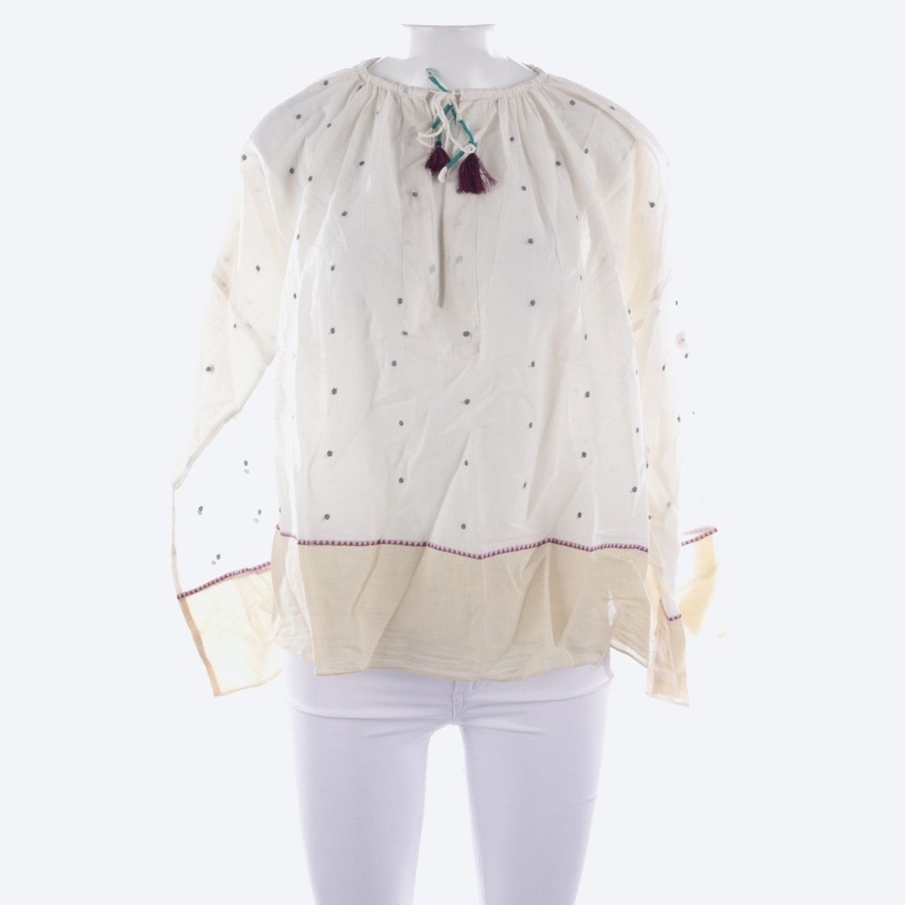 Image 1 of Shirt Blouse in 34 in color White | Vite EnVogue