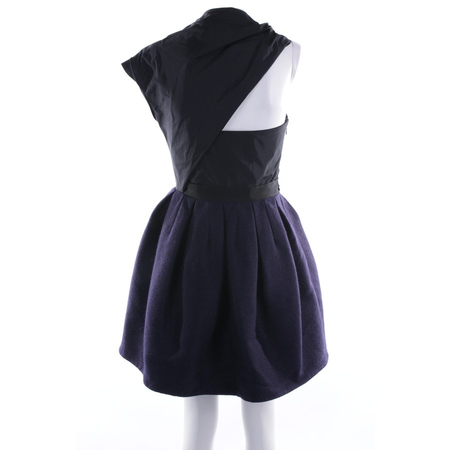 Kleid von Carven in Schwarz und Blau Gr. 34 FR 36