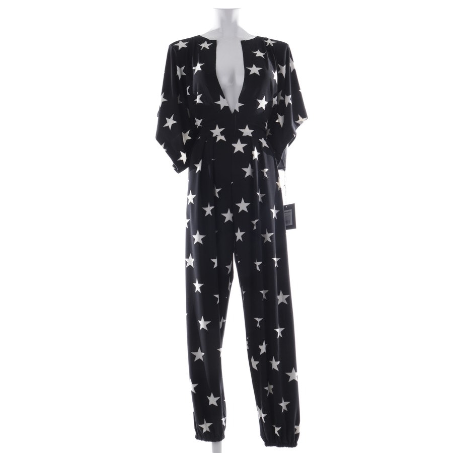 norma kamali jumpsuit white and black