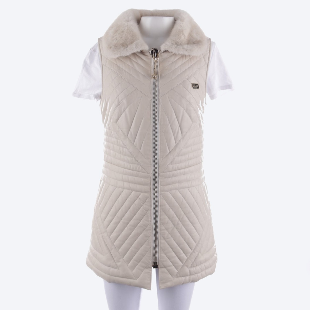 Image 1 of Leather Vest in M in color White | Vite EnVogue