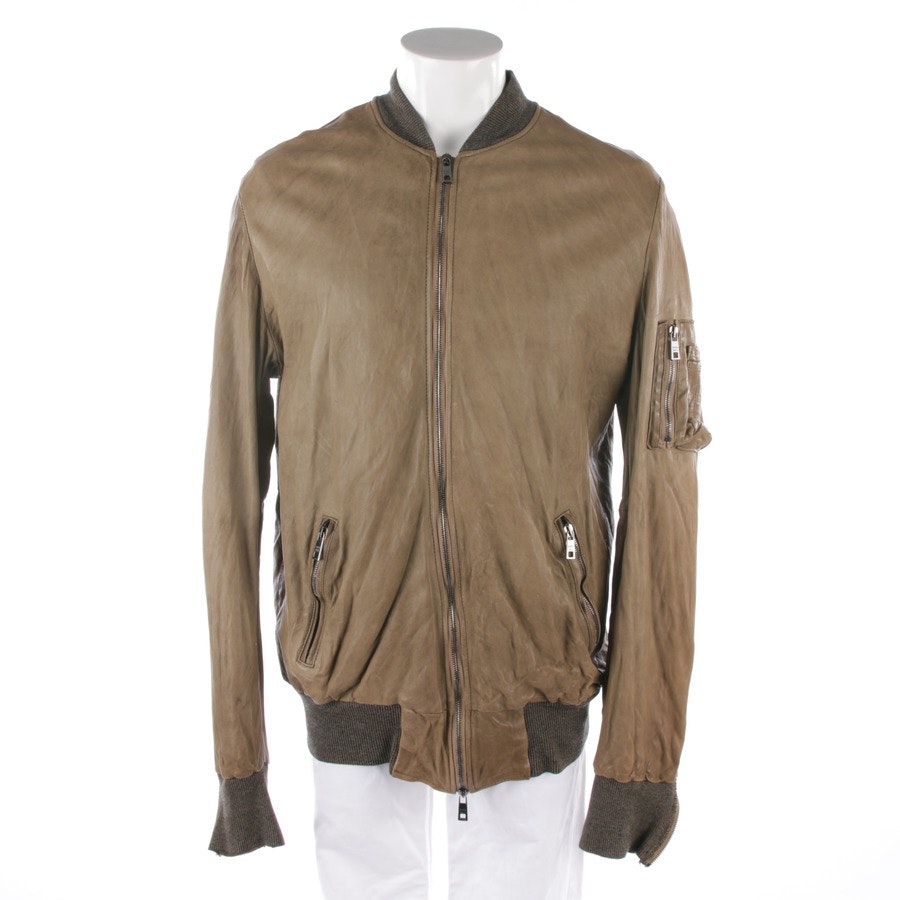 leather jacket / coat from Giorgio Brato in Dunkles Khaki size 56