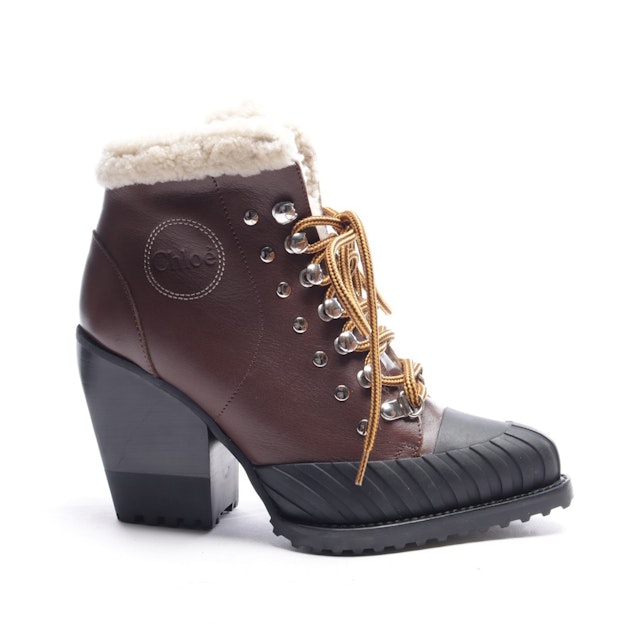 Image 1 of Ankle Boots from Chloé in Brown and Black size EUR 36,5 Neu Rylee | Vite EnVogue