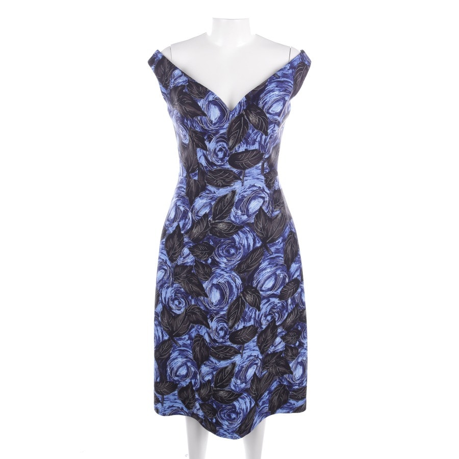 Kleid von Prada in Blau und Schwarz Gr. 38 IT 44