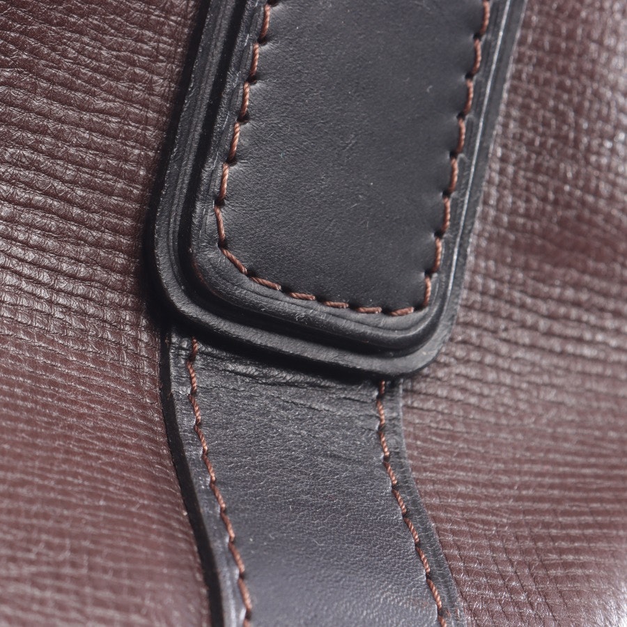 leather bag from Louis Vuitton in Dark brown and Black brown Carryall