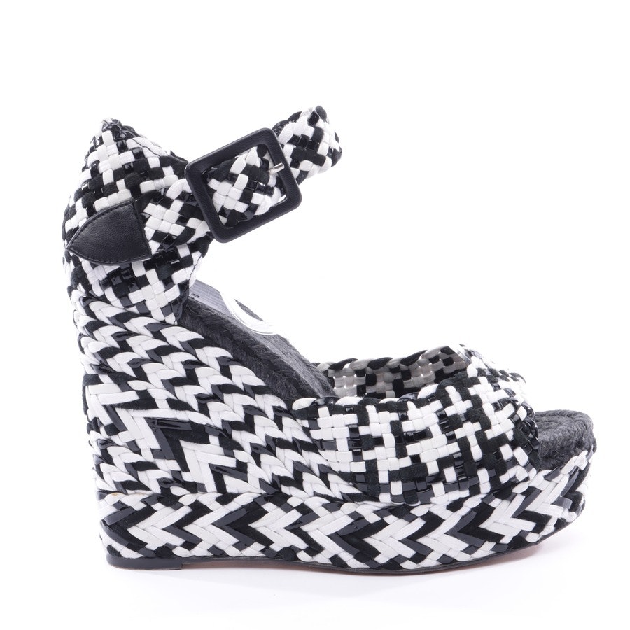 Wedges from Hermès in Black and White size 39 EUR