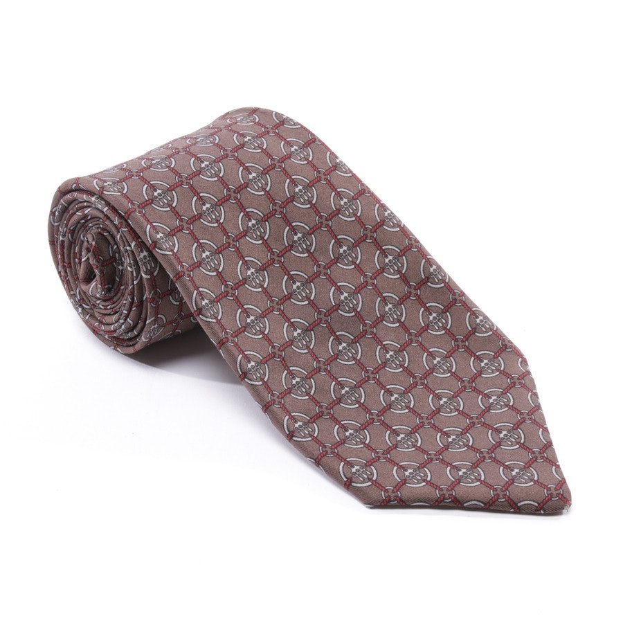 Silk Tie from Hermès in Brown