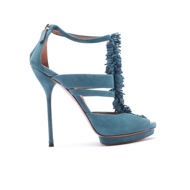 Image 1 of Heeled Sandals from Gucci in Petrol size 36,5 EUR | Vite EnVogue