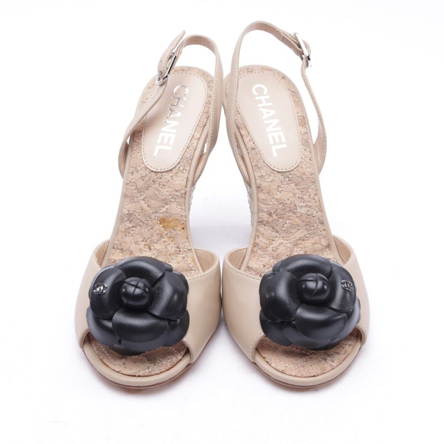 Wedges from Chanel in Beige and Black size 36,5 EUR New | Vite EnVogue