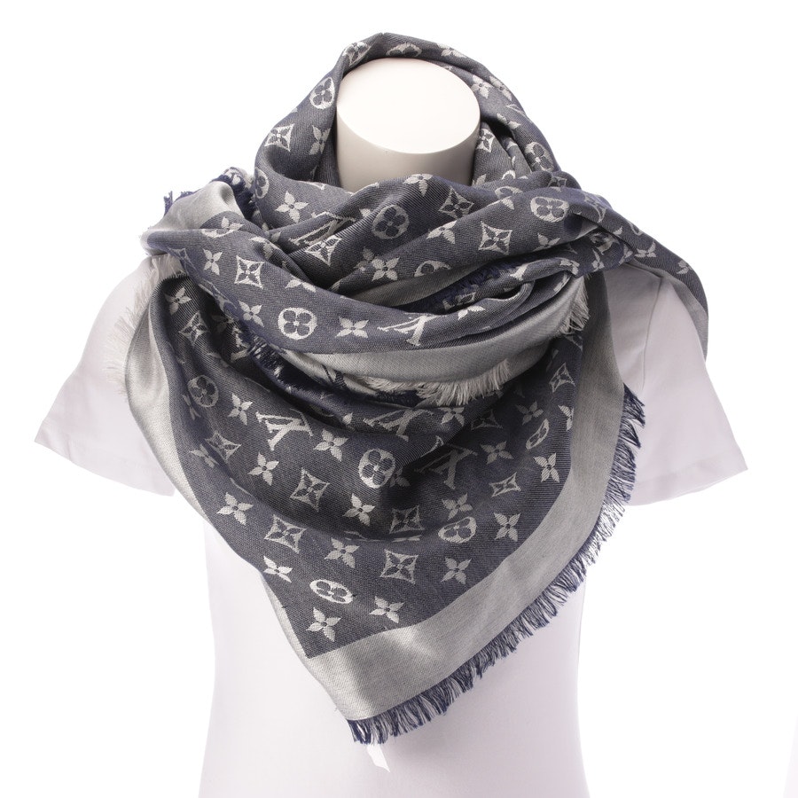 Big Scarf from Louis Vuitton in Blue and White