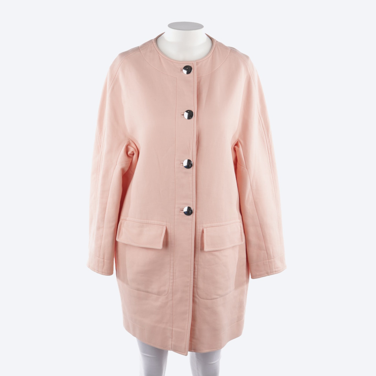 Image 1 of Between-seasons Coat in 34 in color Pink | Vite EnVogue