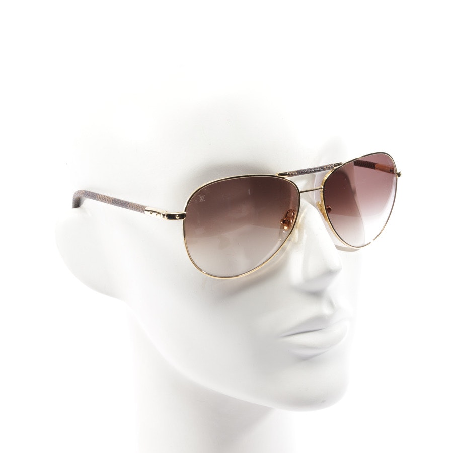 Sunglasses from Louis Vuitton in Brown and Gold Z0202U