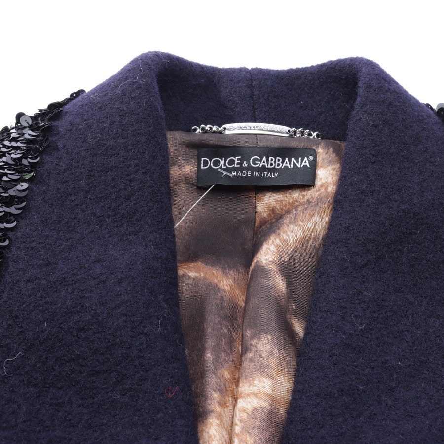 Wool Coat from Dolce & Gabbana in Blue size 34 IT 40