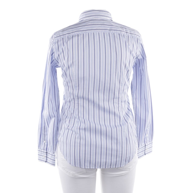 Bluse von Lauren Ralph Lauren in Himmelblau und Weiß Gr. 42 US 12 | Vite EnVogue