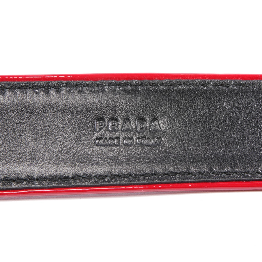 Belt from Prada in Red and Darkblue size 75 cm